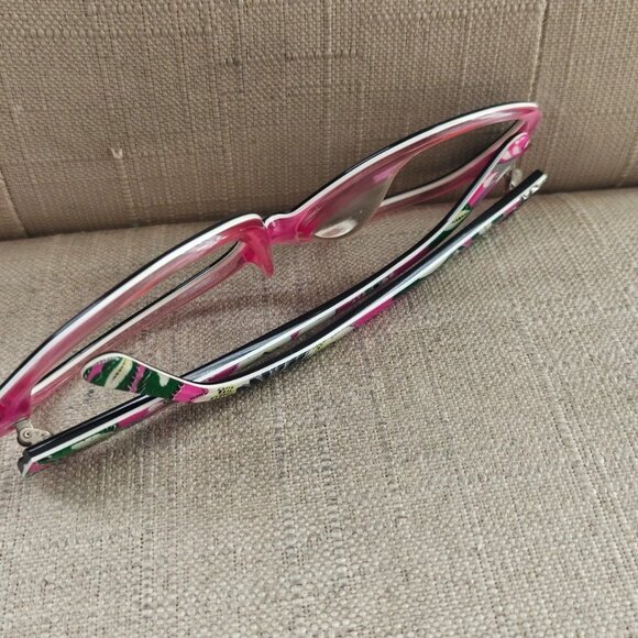 Vera Bradley Women Eyeglasses Sunglasses Frame Big Face Glasses Black/Pink - Picture 5 of 12